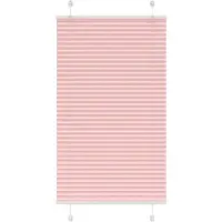 vidaXL Plissé rolgordijn 75x100 cm stofbreedte 74,4 cm polyester roze