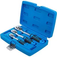 Bgs 621 Ratelsleutel-set | fijnvertand | 6,3 mm (1/4"), 10 mm (3/8"), 12,5 mm (1/2") | 3-dlg