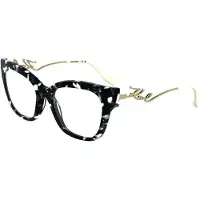 Karl Lagerfeld KL6191 52/19/140 Marmer zwart Acetaat DAMES KL6191