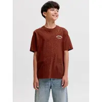 Jack & Jones Junior Shirt 'JJEBRANDES' crème / navy / roestbruin