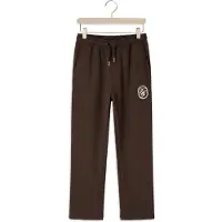 Vingino relaxed fit joggingbroek met logo - donkerbruin Jongens Sweat Logo - maat 128