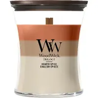 Woodwick Trilogy Hearth Spice Medium Geurkaars