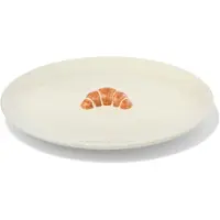 HEMA Sieradenschaaltje 13.4x13.4x1.7cm croissant (gebroken wit)