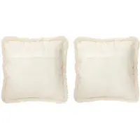 Hortus Kussen ijsbeer polyester wit/beige s 40x40x15 cm 1 stuk Jolipa