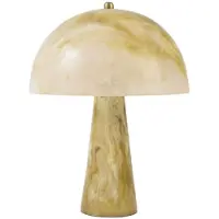 Light & Living Design Tafellamp Carbinia Geel Ø 30cm