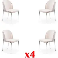 AEA Stuhl 4X Stühle Gruppe Garnitur Esszimmer Sessel italienischer Stil Luxus Möbel