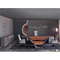 AEA Eckschreibtisch Sideboard Couchtisch Büromöbel Arbeitszimmer Set Grau