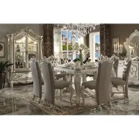 AEA Königliches Esszimmer Garnitur Set Barock Rokoko Tisch 8x Stühle Stuhl Gruppe