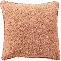 Dutch decor ONNO - kussenhoes 60x60 cm - bouclé - Muted Clay - rose - met rits - zonder binnenkussen