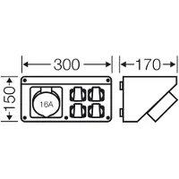 Hensel Mi CB 16 20001088 CEE-stroomverdeler 400 V