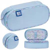 Oxford Etui Pennenset Flowers Błękitne - Ruim en Stijlvol