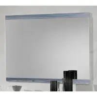 AEA Badezimmerspiegel Badspiegel Spiegel 110*4cm Hängespiegel Glas Wandspiegel