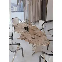 AEA Echtholz Tisch Design Tische Holz Esszimmer Wohnzimmer klassisches Esszimmer