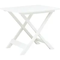 vidaXL Tuintafel inklapbaar 79x72x70 cm kunststof wit