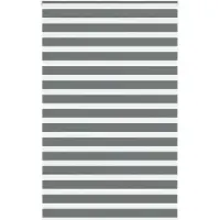 vidaXL Dubbele rolgordijn, donkergrijs, 145x200 cm, stofbreedte 140,9 cm, polyester