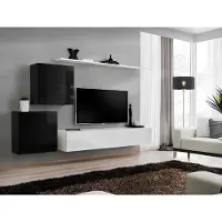 AEA Wohnzimmer Wohnwand Weiß TV Ständer Design Sideboard Einrichtung Wandschrank