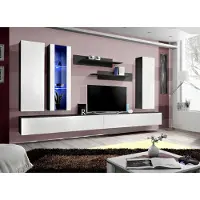 AEA Luxus Wohnwand tv Ständer Holz Designer Modern Möbel Wohnzimmer