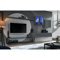 AEA Wohnzimmermöbel Komplette Set 6tlg Designer Wohnwand Luxus Möbel Sideboard