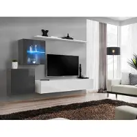 AEA Luxus Set Modern Wohnwand Wohnzimmermöbel Wand Regal Möbel TV-Ständer Garnitur