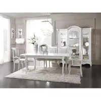 AEA Italienisches Esszimmer Möbel Set Esszimmer Gruppe Vitrine Tisch 6x Stühle 8tlg.