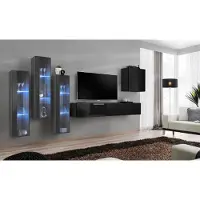 AEA Designer Wohnwand Einrichtung Wand Schrank Wohn Zimmer Möbel Holz Modern