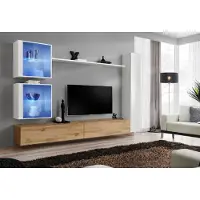 AEA Wohnzimmer Komplett Wohnwand Set 6tlg. Designer Luxus Einrichtung Wandschrank