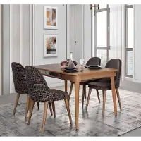 AEA Tisch Design Stühle 5tlg Esszimmer Holz Tische Essgruppe Set Stuhl Gruppe
