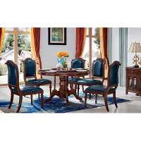 AEA Komplett Set Esstisch 6 Stühle Esszimmer Set Ess Gruppe Holz Tisch Tische 7tlg