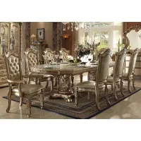 AEA Möbel Tisch + 8x Stuhl Sets Esszimmer Garnitur Holz Komplett Barock Rokoko