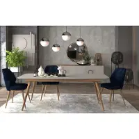 AEA Modernes Esszimmer Zimmer Esstisch Möbel Tische Anrichte 6tlg. Set Möbel