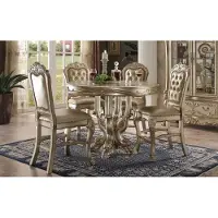 AEA Klassischer Esstisch Tisch Holz Esszimmer Garnitur 4x Stuhl Set Stühle 5 tlg.Set