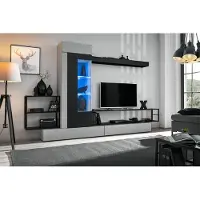 AEA Moderne Design Wohnwand TV-Ständer Holz Wand Regale Luxus Wohnzimmer Einrichtung