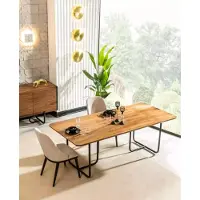 AEA Design Esstisch 4x Stühle Esszimmer Garnitur Set Essgarnituren Holz 5tlg