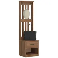 vidaXL Kapstok SANDNES 45x40x159,5 cm massief grenenhout