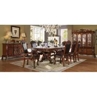 AEA Möbel Tisch 6x Stuhl Sets Esszimmer Garnitur Holz Komplett Barock Rokoko Gruppe