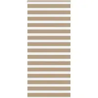 vidaXL Zebra Blind 110x200 cm stofbreedte 105,9 cm polyester zandbruin