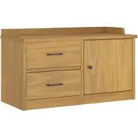 vidaXL Gangbankje SANDNES 87x40x50 cm massief grenenhout