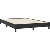 vidaXL Bedframe zonder matras, zwart, 140x220 cm, fluweel