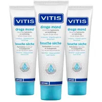 Vitis 3x Tandpasta Droge Mond 75 ml