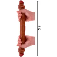 Scala Foreskin Double Dong Silicone 46 cm
