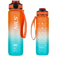 NILS Camp Tritan Drinkfles 1L Oranje Blauw BPA-Vrij