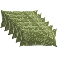 vidaXL Kussensloop 6 st HEERLEN Blad Design 40 x 70 cm Polyester