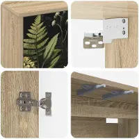 vidaXL Wand gemonteerd TV Kast RHENEN 69 x 33 x 40 cm Sonoma Eiken