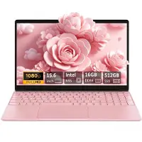Muvano 15,6 Inch Laptop T152A‑N95 - Intel Celeron N95 - 1920×1080 Full HD IPS‑scherm - 16GB DDR4‑512GB SSD - Windows 11 - Roze