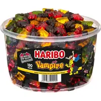 Haribo Vampieren - Zacht snoep Drop - 150 stuks/1200 gram