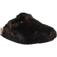 Scholl Klomp Women Fae New F Synthetic Fur Chocolate-Schoenmaat 36