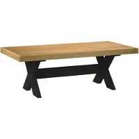 vidaXL Salontafel NOAIN X-vormige poten 120x60x40 cm massief hout