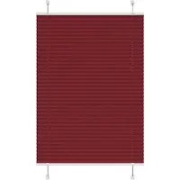 vidaXL Plissé rolgordijn 90x100 cm stofbreedte 89,4 cm bordeauxrood