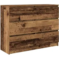 vidaXL Dressoir 100x35x76 cm spaanplaat oud hout