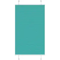 vidaXL Plissé rolgordijn 80x100 cm stofbreedte 79,4 cm petrol groen